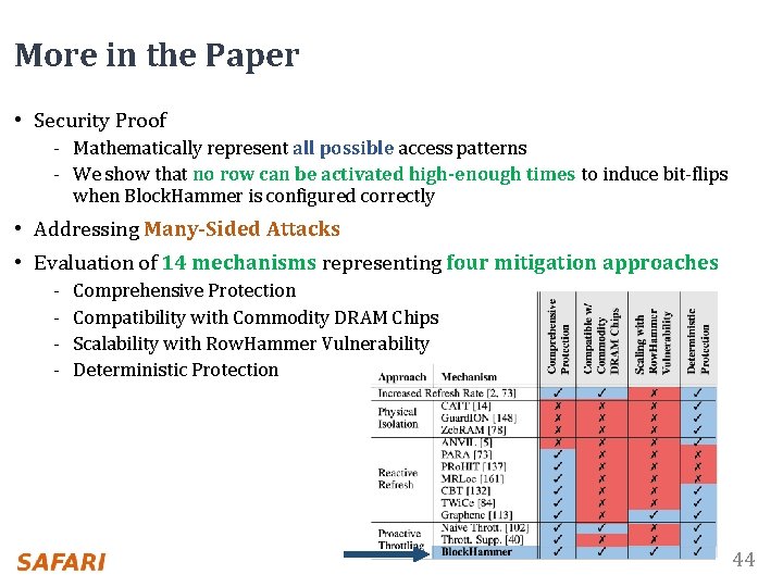 More in the Paper • Security Proof - Mathematically represent all possible access patterns