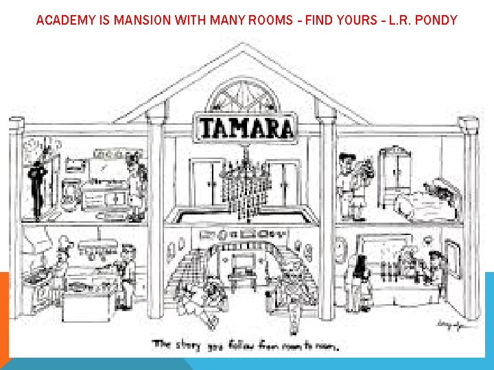ACADEMY IS MANSION WITH MANY ROOMS – FIND YOURS – L. R. PONDY 