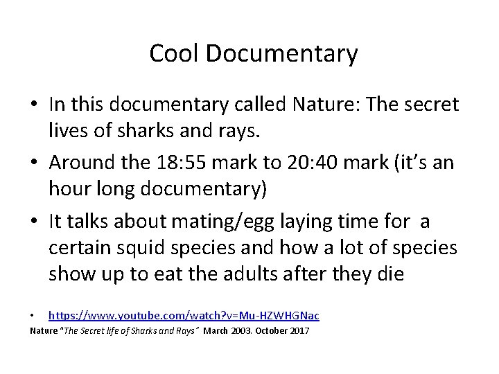 Cool Documentary • In this documentary called Nature: The secret lives of sharks and