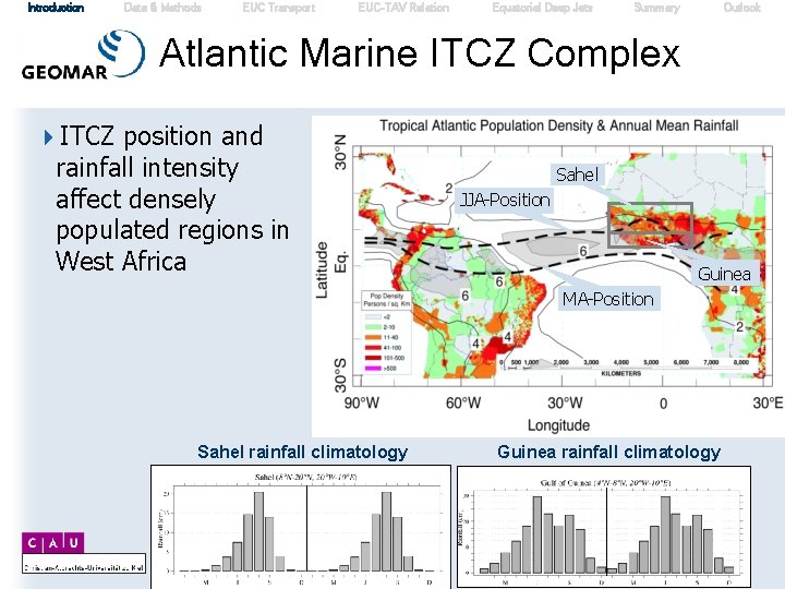 Introduction Data & Methods EUC Transport EUC-TAV Relation Equatorial Deep Jets Summary Outlook Atlantic