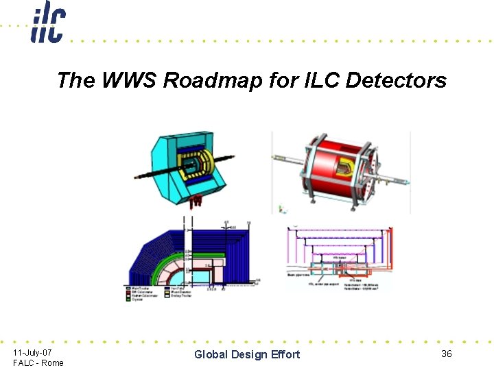 The WWS Roadmap for ILC Detectors 11 -July-07 FALC - Rome Global Design Effort