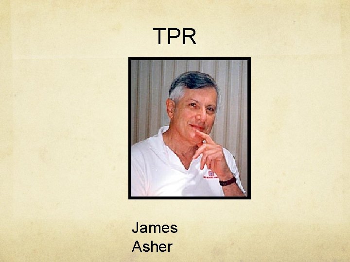 TPR James Asher 