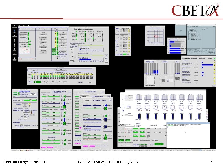 john. dobbins@cornell. edu CBETA Review, 30 -31 January 2017 2 