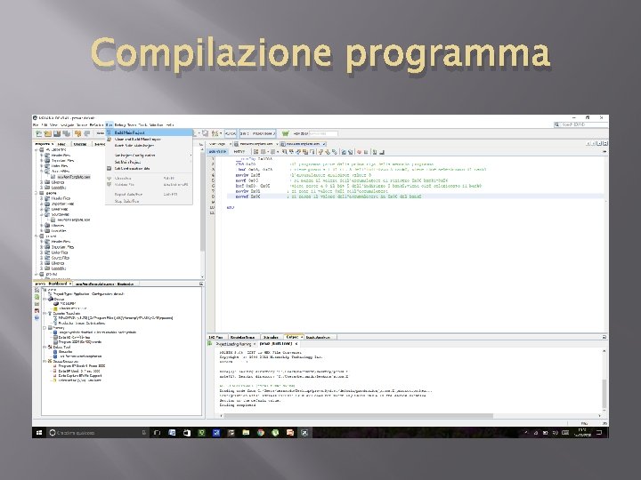 Compilazione programma 