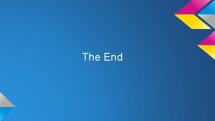 The End 