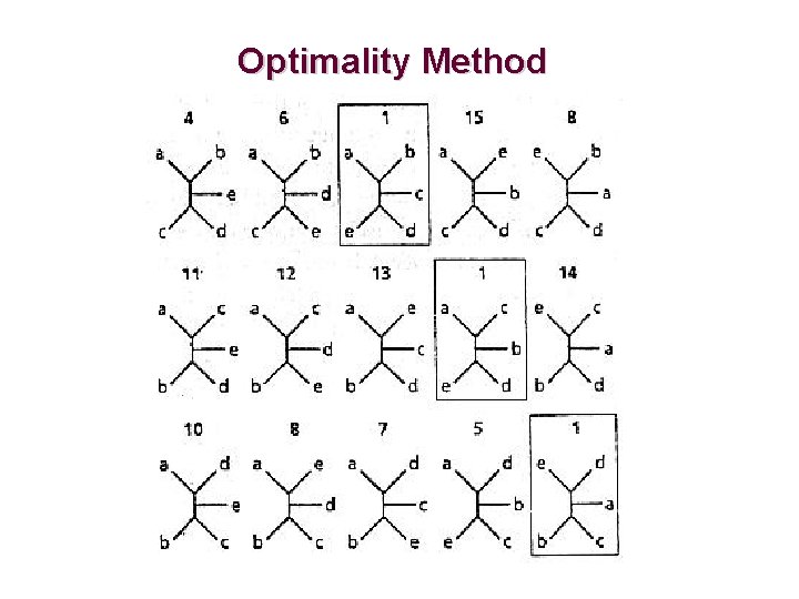 Optimality Method 