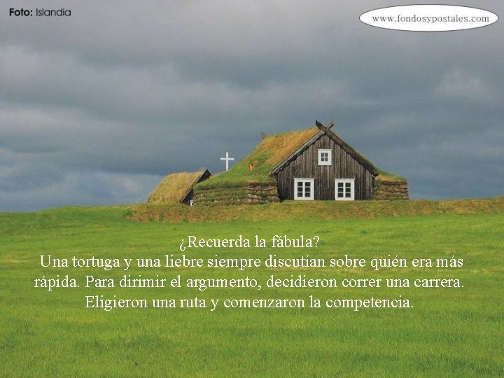 ¿Recuerda la fábula? Una tortuga y una liebre siempre discutían sobre quién era más