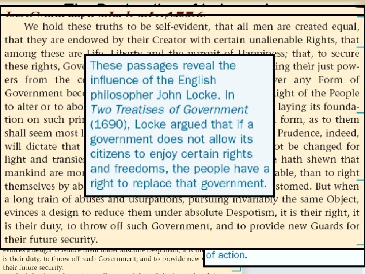 The Declaration of Independence & Influences from the Enlightenment 