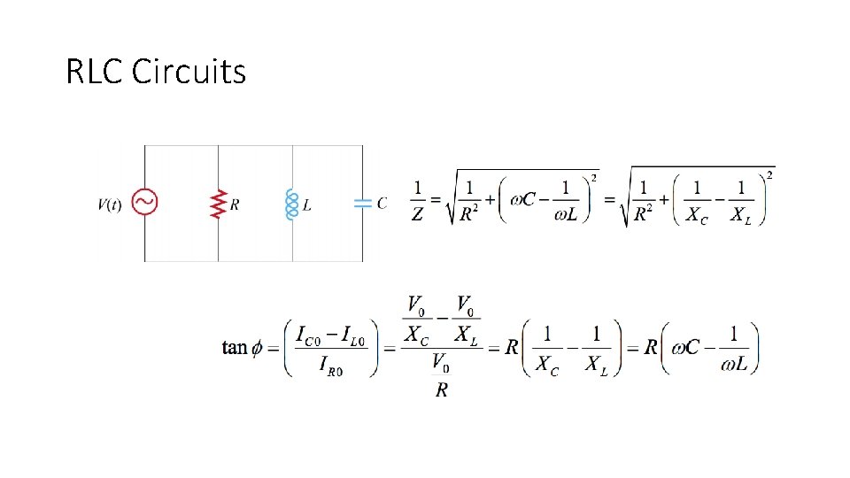 RLC Circuits 