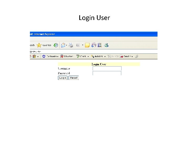 Login User 