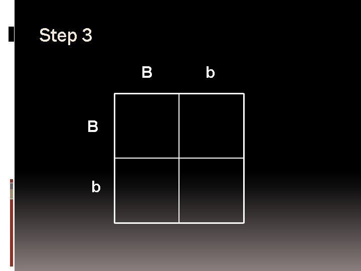 Step 3 B B b b 