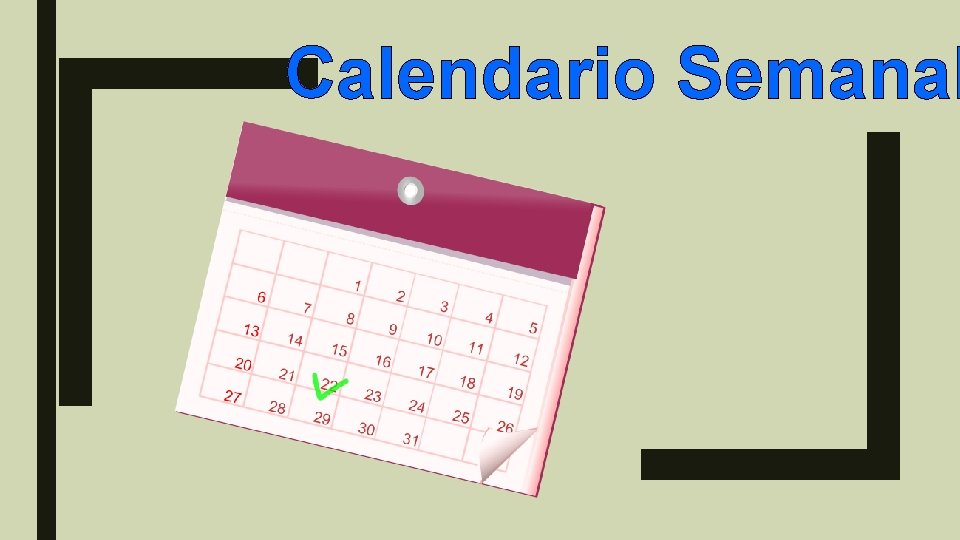 Calendario Semanal 