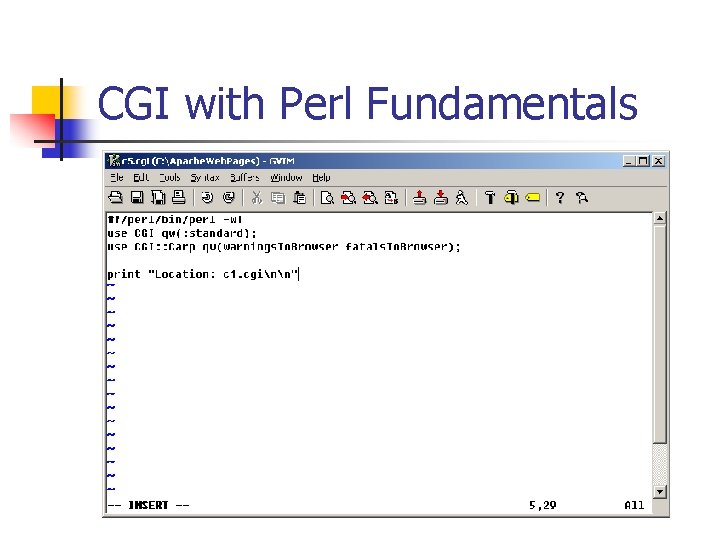 CGI with Perl Fundamentals 