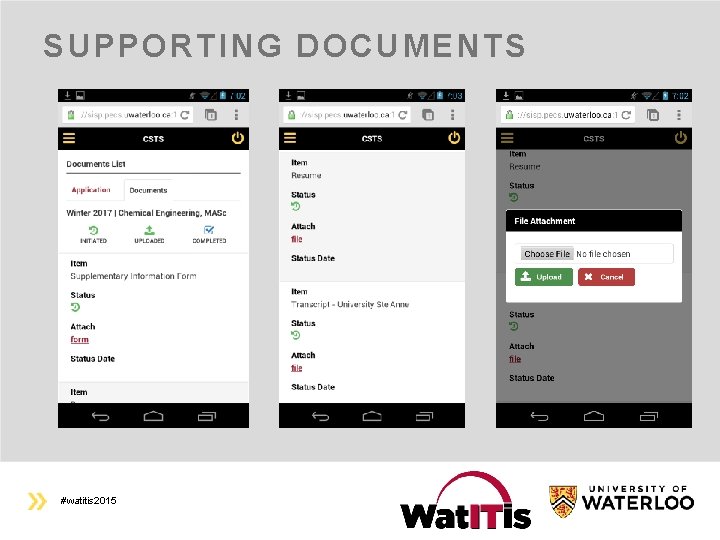 SUPPORTING DOCUMENTS #watitis 2015 