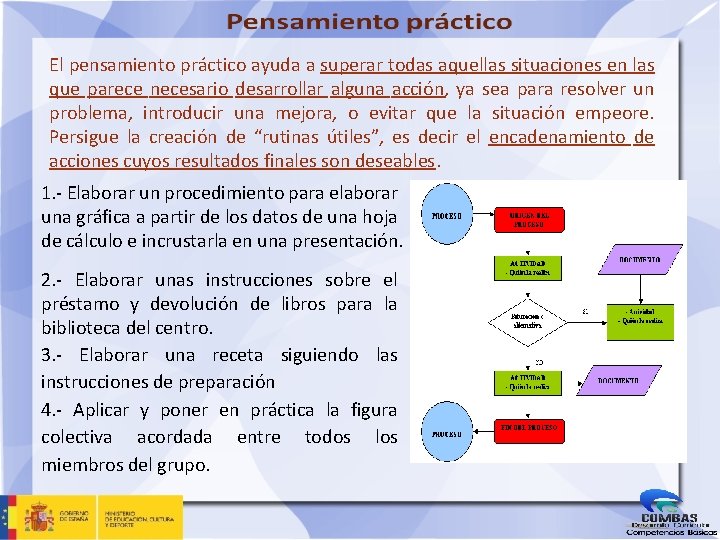 El pensamiento práctico ayuda a superar todas aquellas situaciones en las que parece necesario