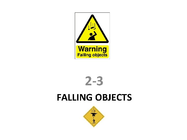 2 -3 FALLING OBJECTS 2 -3 FALLING OBJECTS