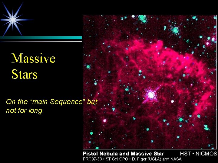 Massive Stars On the “main Sequence” but not for long 