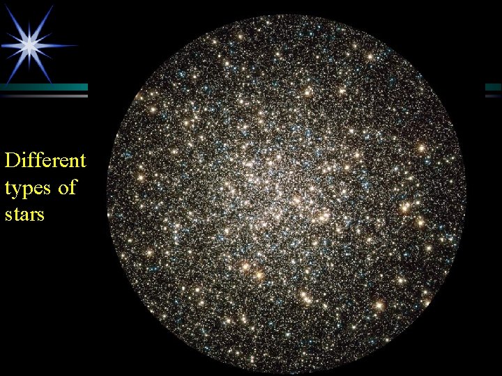 Different types of stars 