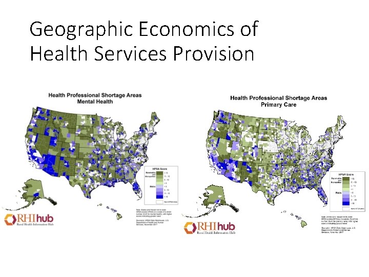 Geographic Economics of Health Services Provision 