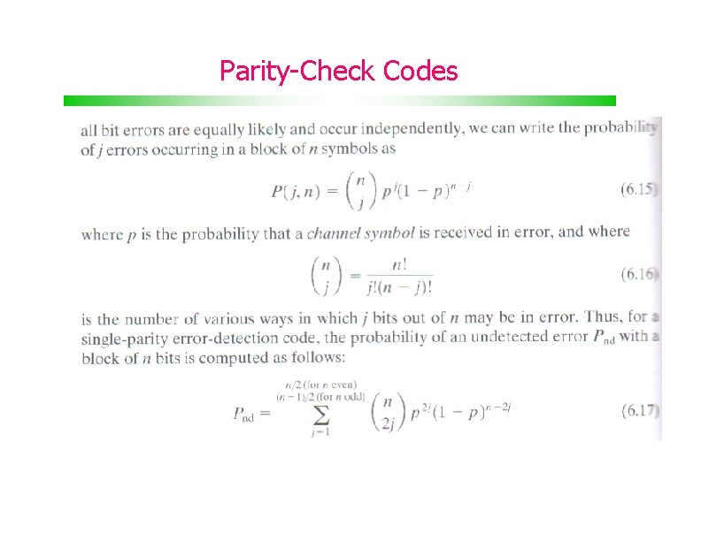 Parity-Check Codes 