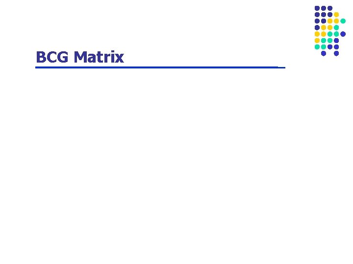 BCG Matrix 