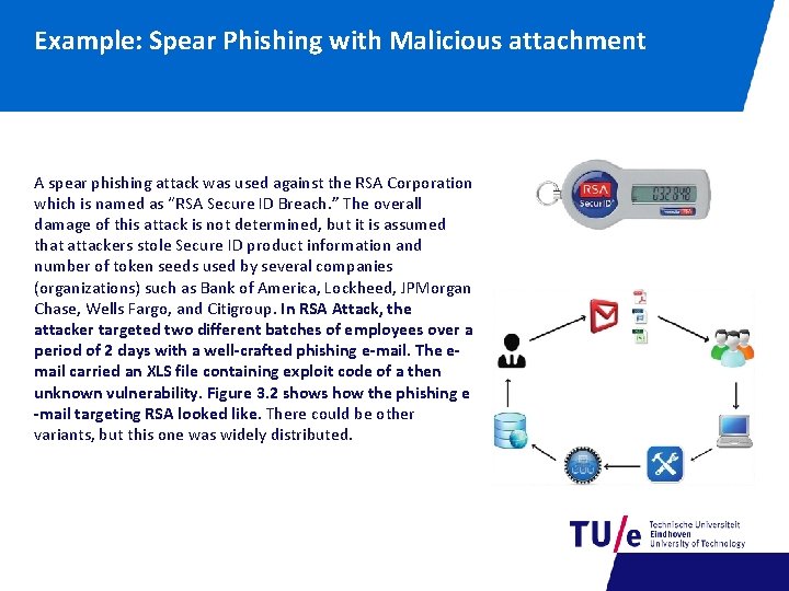 Example: Spear Phishing with Malicious attachment A spear phishing attack was used against the