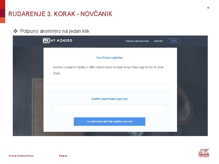 15 RUDARENJE 3. KORAK - NOVČANIK v Potpuno anonimno na jedan klik Generali Osiguranje