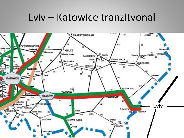 Lviv – Katowice tranzitvonal Lviv 