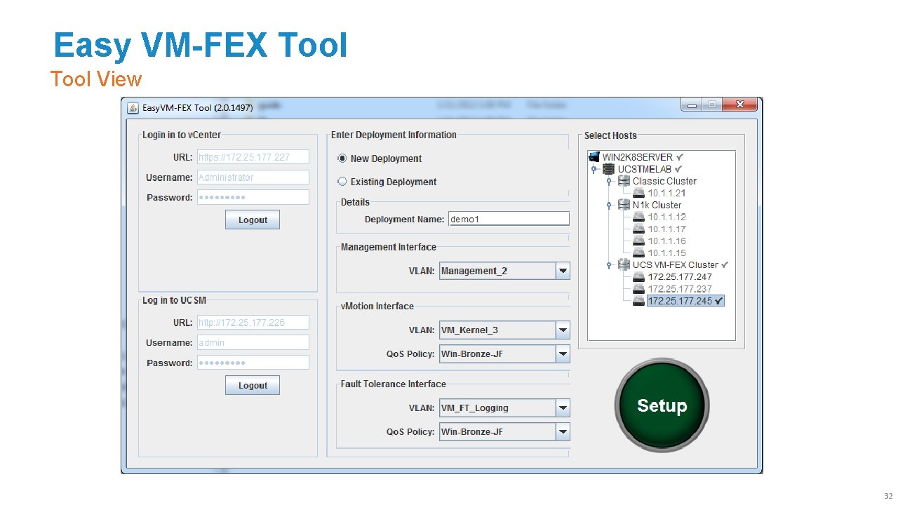 Easy VM-FEX Tool View 32 