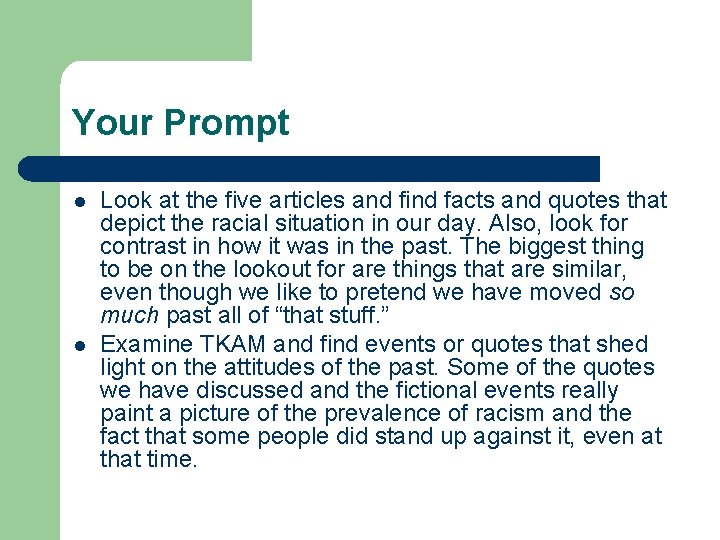 Your Prompt l l Look at the five articles and find facts and quotes