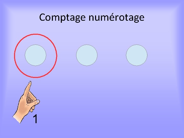 Comptage numérotage 1 