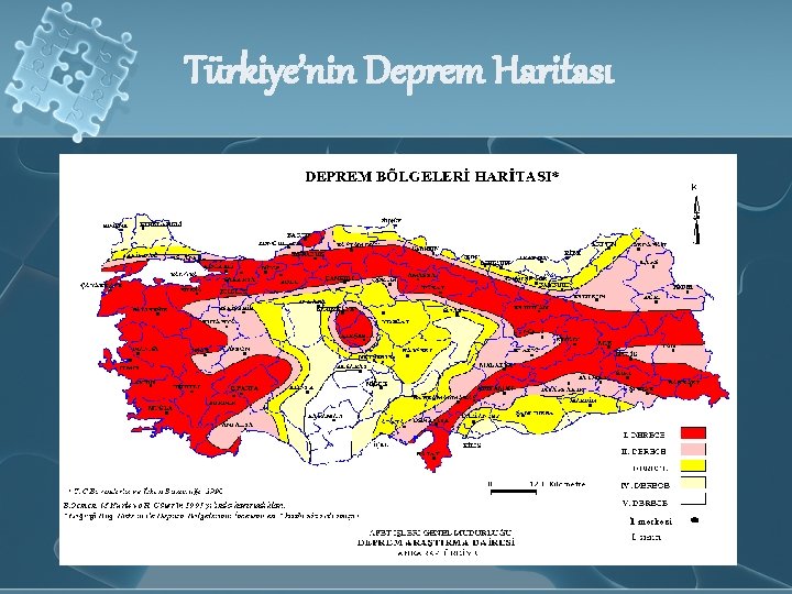 Türkiye’nin Deprem Haritası 