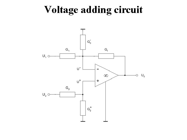 Voltage adding circuit 