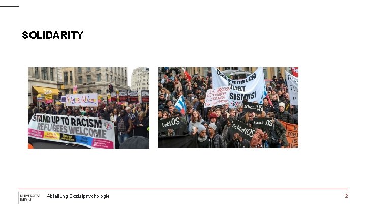 SOLIDARITY Abteilung Sozialpsychologie 2 