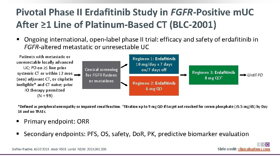 Pivotal Phase II Erdafitinib Study in FGFR-Positive m. UC After ≥ 1 Line of