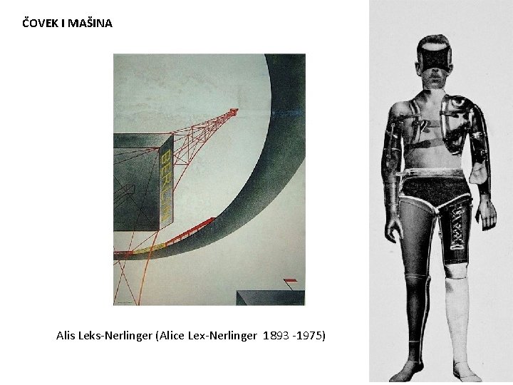 ČOVEK I MAŠINA Alis Leks-Nerlinger (Alice Lex-Nerlinger 1893 -1975) 