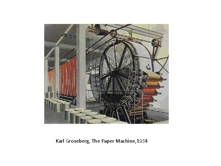 Karl Groseberg, The Paper Machine, 1934 