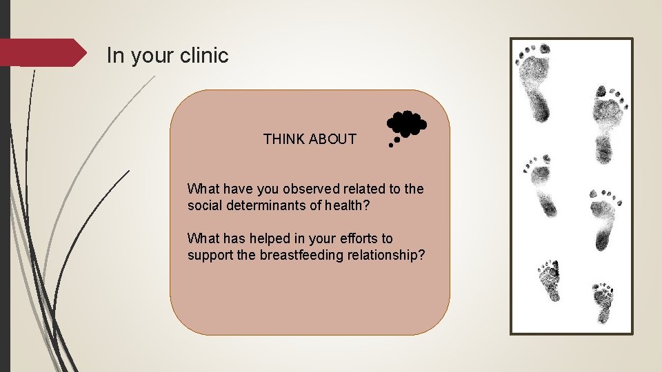In your clinic THINK ABOUT What have you observed related to the social determinants