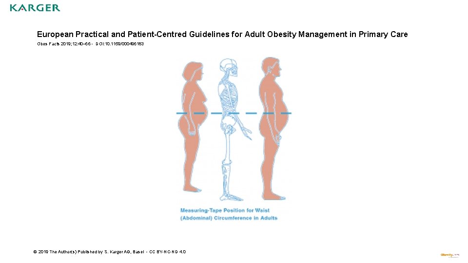 European Practical and Patient-Centred Guidelines for Adult Obesity Management in Primary Care Obes Facts