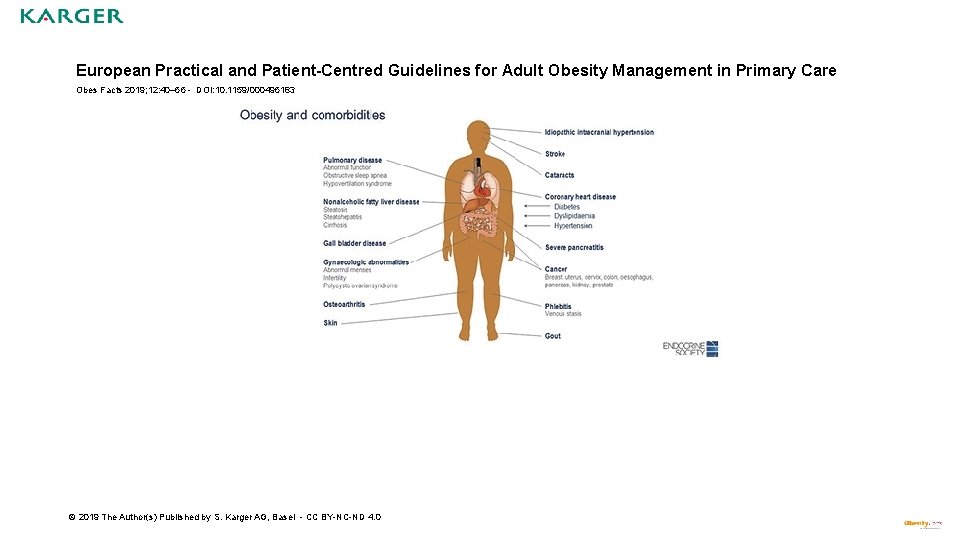 European Practical and Patient-Centred Guidelines for Adult Obesity Management in Primary Care Obes Facts