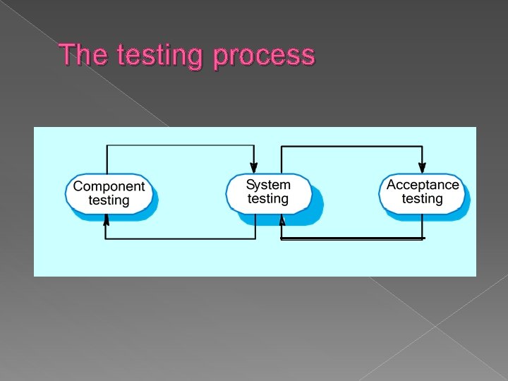 The testing process 