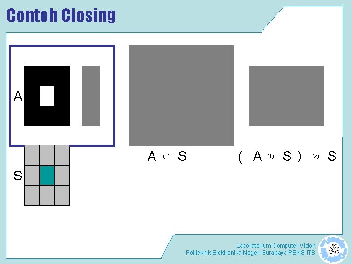 Contoh Closing A A ⊕ S ( A ⊕ S ) ⊗ S S Contoh Closing A A ⊕ S ( A ⊕ S ) ⊗ S S