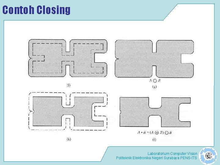 Contoh Closing Laboratorium Computer Vision Politeknik Elektronika Negeri Surabaya PENS-ITS Contoh Closing Laboratorium Computer Vision Politeknik Elektronika Negeri Surabaya PENS-ITS