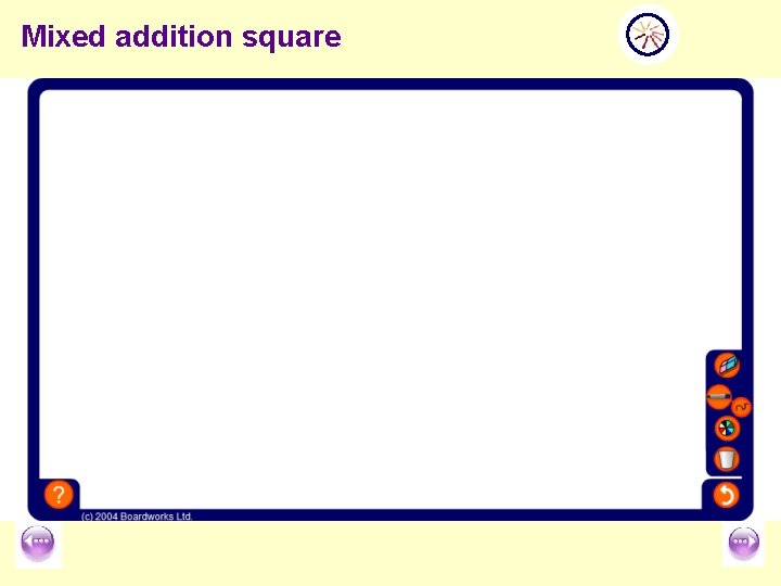 Mixed addition square 