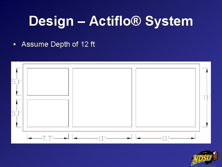 Design – Actiflo® System • Assume Depth of 12 ft 