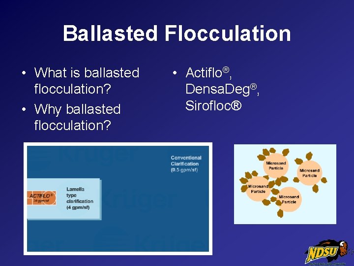 Ballasted Flocculation • What is ballasted flocculation? • Why ballasted flocculation? • Actiflo®, Densa.