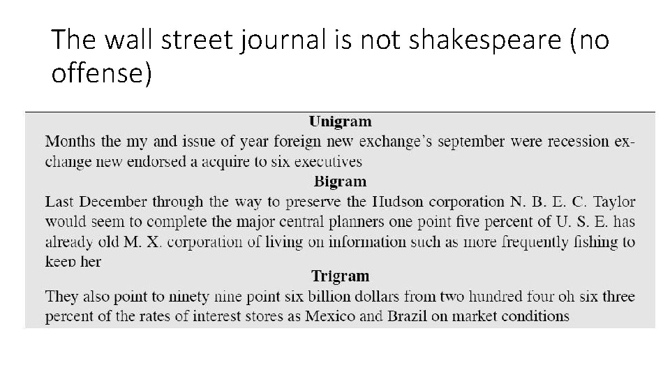 The wall street journal is not shakespeare (no offense) 