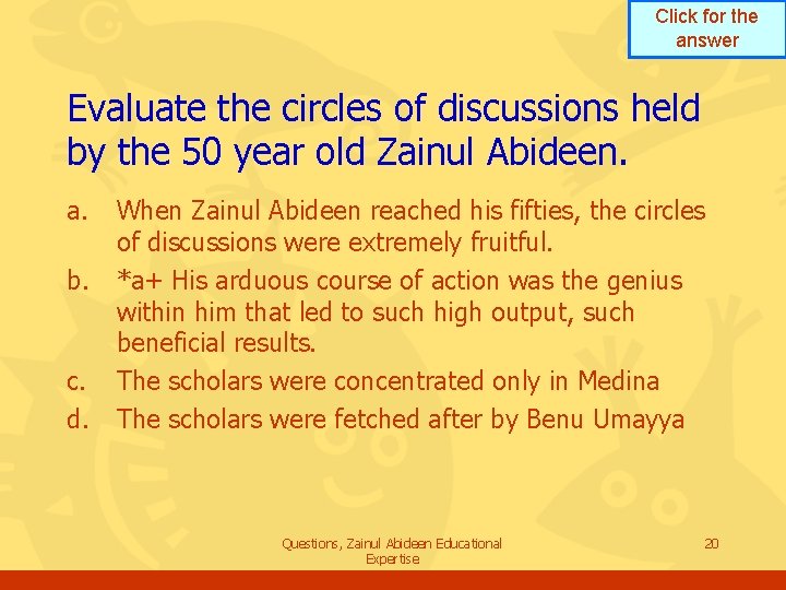 Click for the answer Evaluate the circles of discussions held by the 50 year Click for the answer Evaluate the circles of discussions held by the 50 year