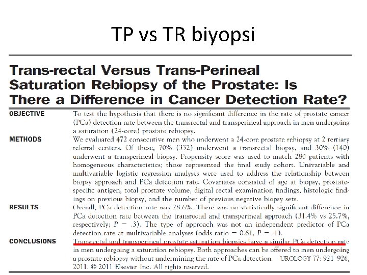 TP vs TR biyopsi 
