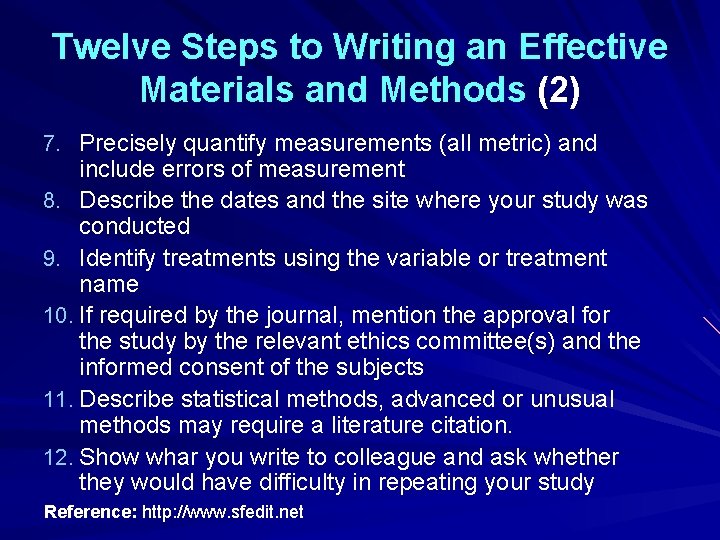 WRITING MATERIALS AND METHODS Bandit Thinkhamrop Ph D